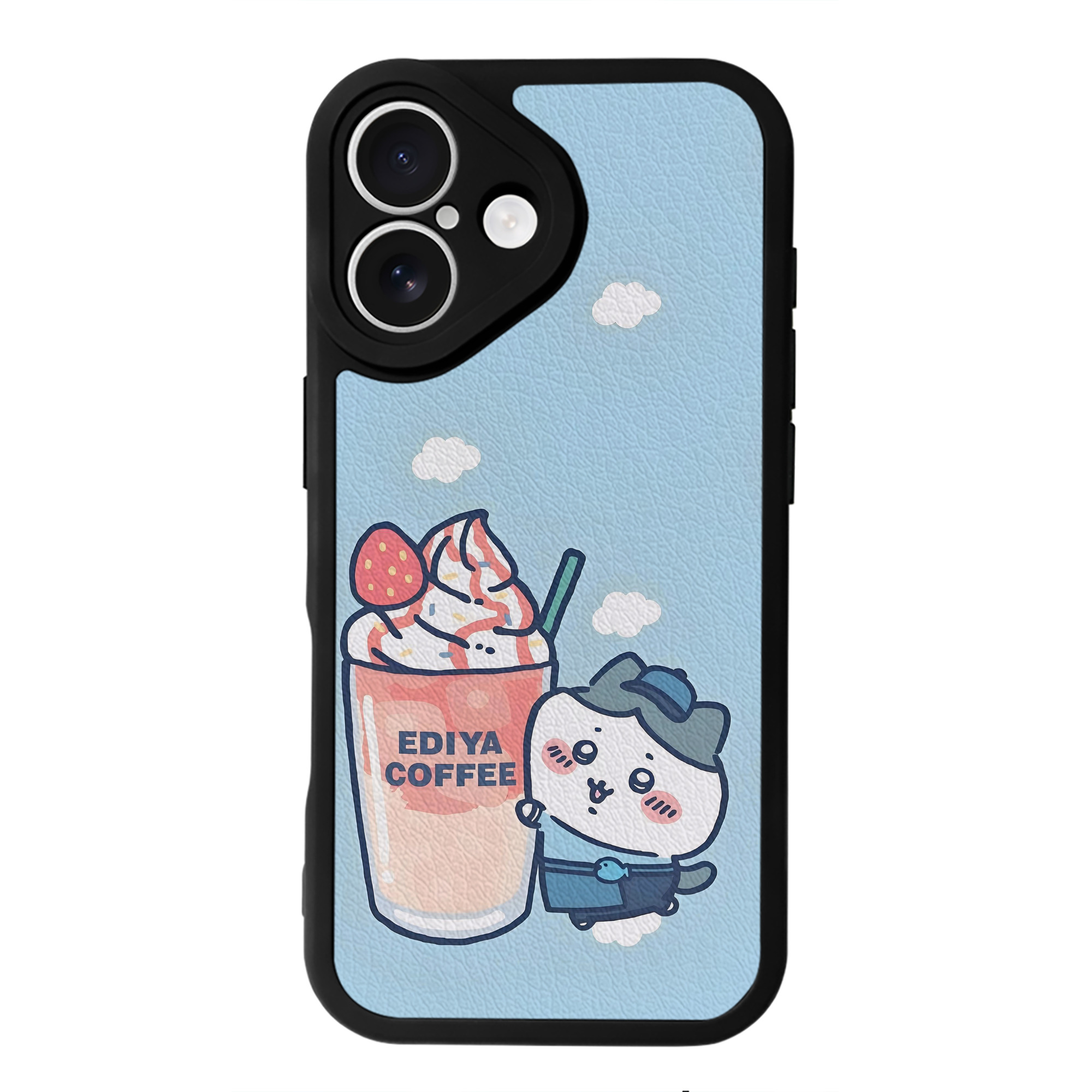 （画像用） ちいかわ Chii-kawa 【iPhone 16シリーズ対応】シリコンスマホケース（レザー調） 材質：シリコン